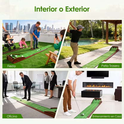 Alfombra de putting Puttora para usar en interior o exterior